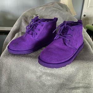 UGG short lace up boots. worn once